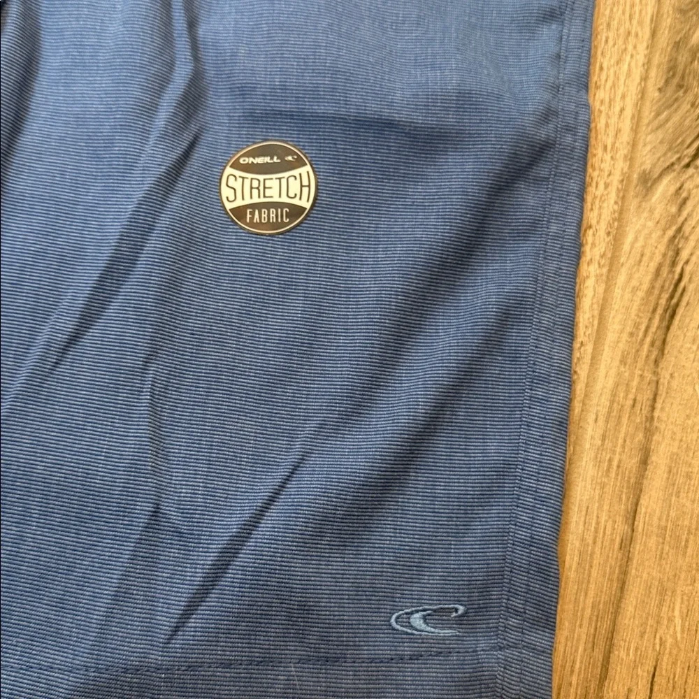 O'Neill Microfiber Blend Short Size 30‎ Blue Stripe Standard Fit Stretch NWT
